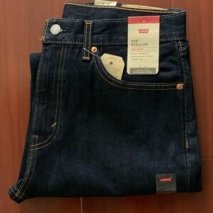 Levi's Men's Deep Indigo Straight Jeans